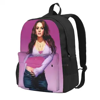 Lindsay Lohan Sırt Çantaları Okul Gençler Kızlar İçin Seyahat Çantaları Lindsay Dee Lohan Amerikalı Aktris Şarkıcı Söz Yazarı