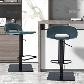 Işık Lüks oturma Odası Mutfak bar sandalyesi s Kaldırma Modern Basit ev mobilyası Yüksek Ayak Taburesi Restoran Otel bar sandalyesi