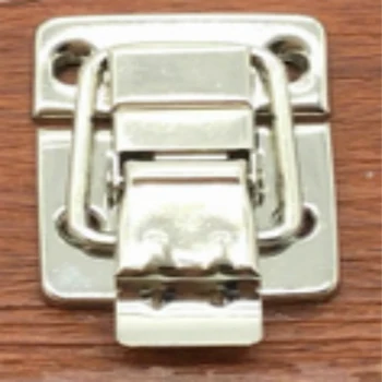 1 Adet Gümüş Raptiye Alüminyum Kutu Aksesuarları Bavul Kutuları Bagaj Kilidi Donanım Aksesuarları Pratik Kilitler 30 * 36MM