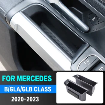 Araba İç Kapı Kolu saklama kutusu Organizatör Tepsi Tutucu Mercedes Benz B GLB GLA Sınıfı W247 X247 H247 2020 2021 2022 2023