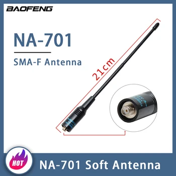 Nagoya NA-701 SMA Dişi UV Çift Bant Yüksek Kazançlı Yumuşak Anten Baofeng Walkie Talkie için UV5R BF-888S UV82 UV-9R Artı UV-10R UV-16