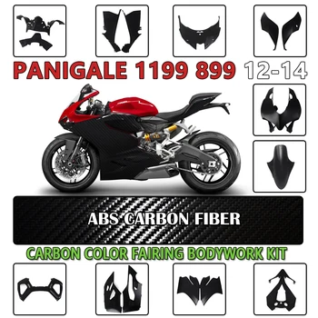 Ducati 1199 899 Panigale ıçin motosiklet Laminer Akış 2012 2013 2014 Karbon Fiber Renk Enjeksiyon Kalıplı Kaporta Kiti ABS