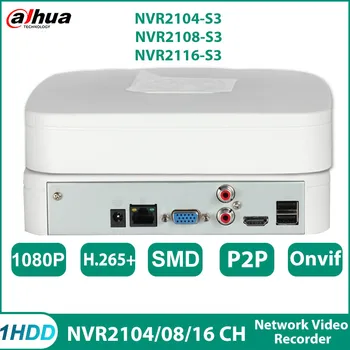 Dahua NVR2104-S3 NVR2108-S3 NVR2116-S3 1HDD SMD artı Onvıf Çevre koruma Ağ Kaydedici 4/8/16 Kanal P2P Kamera CCTV