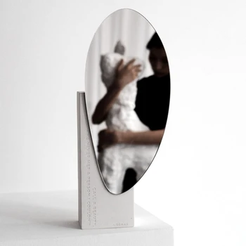 Masa Yatak Odası Dekoratif Ayna Estetik Kompakt Akrilik Dekoratif Ayna Düzensiz Makyaj Specchio Ev Dekorasyon YY50JZ