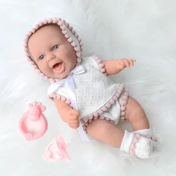 Yeni Silikon Yeniden Doğmuş Bebek 25cm Bebek Yeniden Doğmuş Oyuncaklar Su Geçirmez Vinil Bebe Bebek Sevimli Yeniden Doğmuş Bebek Bebek Kızlar İçin doğum günü hediyesi