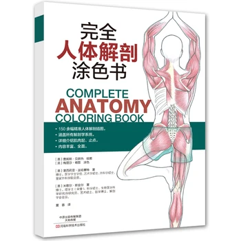 Komple İnsan Anatomisi Boyama Kitabı Vücut kas anatomisi hattı çizim kitabı ve fizyolojisi resim ile