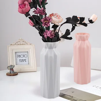 Modern Çiçek Vazo Çiçek Düzenleme Damla Dayanıklı Plastik Vazo Saksı Sepeti Süs İskandinav Ev Oturma Odası Dekorasyon