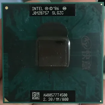 Orijinal Intel Pentium CPU T4500 (1 M Önbellek, 2.30 GHz, 800 MHz FSB) 35 W PGA478 dizüstü işlemci