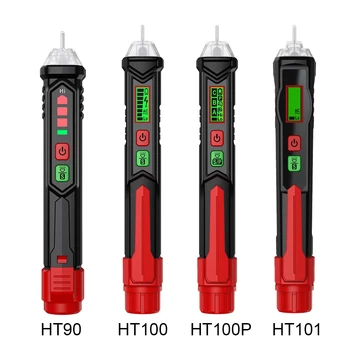 HT90 HT100 HT100P HT101 12 V-1000 V Temassız AC voltmetre Dijital gerilim dedektörü Tornavida Elektrikli test kalemi