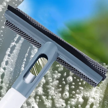 Çift taraflı Cam Temizleme Araçları Sprey Şişesi ile Pencere Temizleyici Silecek Silecek Banyo Duvar mutfak seramiği Temizleme Fırçası