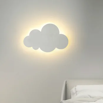 Bulut Duvar Lambası İskandinav INS Tarzı Yaratıcı Minimalist Başucu LED Aydınlatma Modern Erkek Ve Kız çocuk Odası Yatak Odası Aplikleri