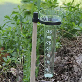 Ev Toprak Hızlı Okuma Açık Su Sayacı Mezun ölçme aracı Bahçe yağmur Ölçer Şeffaf Basit Yard Taşınabilir Çim