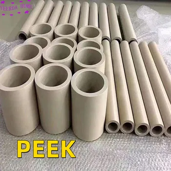 Yüksek Kaliteli PEEK Boru çubuğu Yüksek sıcaklık ve korozyon direnci Polietereterketon çubuk Özel mühendislik plastikleri