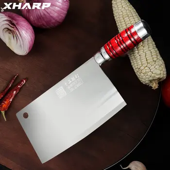 XHARP El Yapımı Çin Mutfak kasap bıçağı Yüksek Kaliteli Mutfak Cleaver Bıçak Dilimleme Doğrama Bıçağı Paslanmaz Çelik Bıçak