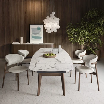 Modern Tasarımcı yemek sandalyeleri İskandinav Dresser Lüks yemek sandalyeleri Rahatlatıcı Ahşap Sillas De Comedor Ev Eşyaları WZ50DC
