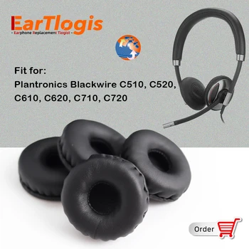 EarTlogis için Yedek Kulak Yastıkları Plantronics Blackwire C510, C520, C610, C620, C710, C720 Kulaklık kulaklık Kılıfı Yastık