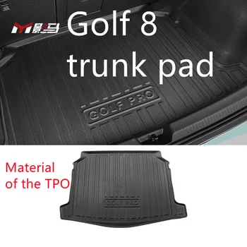 TPO gövde mat, Volkswagen Golf 8 için özel modifiye araba iç dekorasyon aksesuarları gövde mat