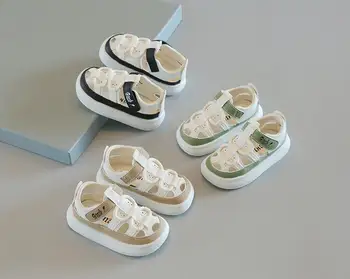 Yaz Yeni çocuk Moda Sandalet Erkek İçi Boş spor salonu ayakkabısı 1-6 Yaşındaki Kızların Rahat plaj ayakkabısı Siyah Haki Yeşil 22-31
