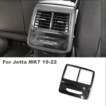 VW Jetta için MK7 2019-2022 1x Paslanmaz Çelik Araba Arka Kol Dayama AC Hava Firar panel dekorasyon