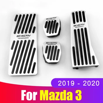 Araba Gaz fren debriyaj Pedalı Footrest Pedalı Plaka Kapakları Pedleri Mazda 3 BP CX-30 MX-30 2020 2021 2022 2023 Aksesuarlar