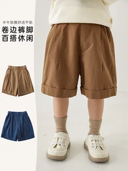 Bahar çocuk rahat rahat pantolon erkek çok yönlü moda şort