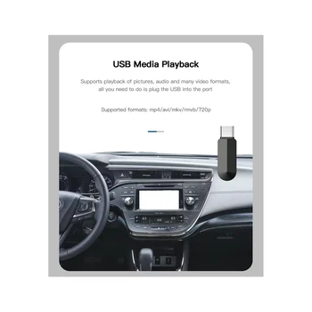 Kablosuz Carplay Toyota 2014-2019 için Dokunmatik 2 Android Otomatik Arayüz Ayna Bağlantı Airplay Carplay Otomatik Kod Çözücü