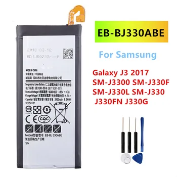 Orijinal EB-BJ330ABE 2400mAh Pil Samsung Galaxy J3 2017 SM-J330 J3300 SM-J3300 SM-J330F J330FN J330G SM-J330L + Ücretsiz Araçlar