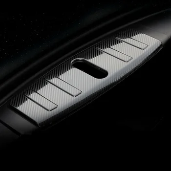 Yüksek kaliteli araba iç kalıp ön gövde paneli kapak kılıf sticker koruma dekorasyon Tesla Modeli 3 aksesuar