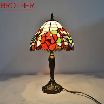 BROTHER Dimmer masa lambaları LED Renkli masa ışığı Yaratıcı Çağdaş Ev Yatak Odası Dekorasyon için