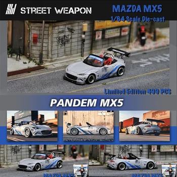 Sokak Silah 1: 64 Pandem MX5 Miata SEMA Gösterisi Diecast Diorama Araba Modeli Koleksiyonu Minyatür Carros Oyuncaklar