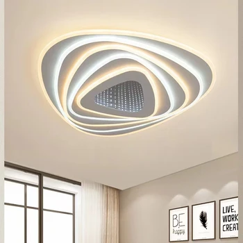 80 W Vurgulamak Bicolor Akrilik tavan lambaları oturma odası yatak odası yemek odası modern LED tavan ışıkları