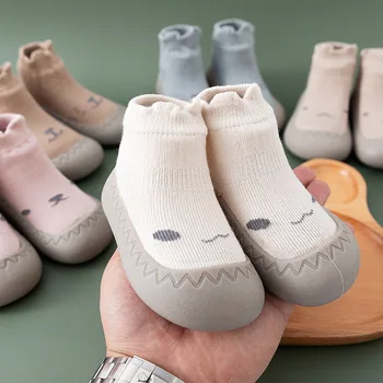 Bebek Çorap Ayakkabı Bebek Karikatür Sevimli Çocuk Erkek Ayakkabı Yumuşak Kauçuk Taban Çocuk Kat Sneaker Bebek Patik Toddler Kız İlk Yürüteç