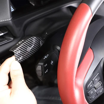 Toyota GR Supra için A90 2019-23 Araba Dönüş Sinyali Silecek Anahtarı Trim Çubuk ABS Dönüş sinyali silecek anahtarı koruma aksesuarları 2 Adet