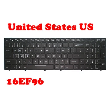 Arkadan Aydınlatmalı Çerçeve Siyah Amerika Birleşik Devletleri ABD/Alman GR İle SKİKK 16EF96 İçin Laptop Yeni Klavye