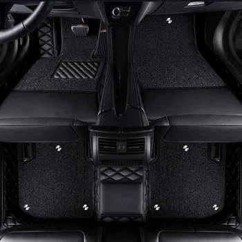 Özel Araba Paspaslar Audi Audi Q7 2016-2019 7 Koltuk İç Detaylar Araba Aksesuarları Çift katlı Çıkarılabilir