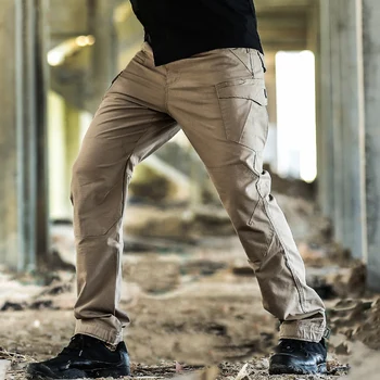 Taktik Pantolon Askeri Rahat Kargo Pantolon Ordu Savaş Pantolon Pamuk Yırtılmaz Çok Cepler militar Erkek Giyim