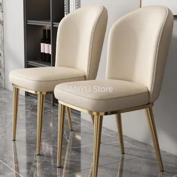 Modern Minimalist yemek sandalyeleri Tasarım Arkalığı İskandinav Lüks yemek sandalyeleri Ev Sillas Comedor Ev Mobilyaları WZ50DC