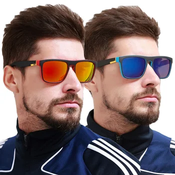 Moda Polarize Güneş Gözlüğü Erkekler Kadınlar için Kare Sürüş Güneş Gözlüğü Açık Spor Koşu Bisiklet güneş gözlüğü Shades Gözlük