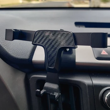 Araba GPS tutucu telefon tutucu adanmış cep telefon braketi klip telefon standı beşik Toyota RAV4 2014 2015 2016 2017 2018