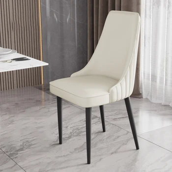 Mobil Modern yemek sandalyeleri İskandinav Restoran Mutfak Deri Şeffaf ergonomik sandalye Tasarım Sillas Para Comedor yatak odası mobilyası