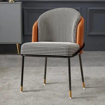İskandinav yemek sandalyeleri Lüks Minimalist Kumaş Mutfak Modern Tasarımcı Mobil Sandalyeler Ergonomik Sillas De Oficina İskandinav Mobilya