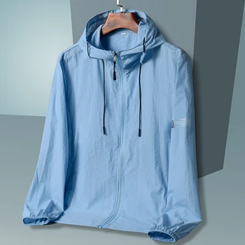 2023 Hızlı Kuru Cilt Yaz Kapşonlu Ceket Erkekler Kadınlar Nefes güneş koruma giyimi Balıkçılık Avcılık Giyim Rüzgarlık 5XL