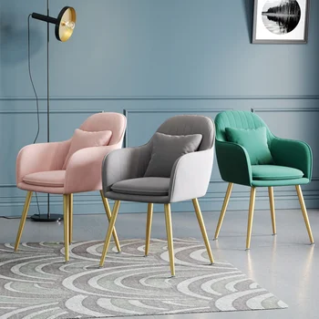 Lüks Kadife Salon aksanlı yemek sandalyesi İskandinav Eyfel Cafe Modern Tasarımcı yemek odası sandalyesi Çoğaltma Sandalyeler Kütüphane Mobilyaları