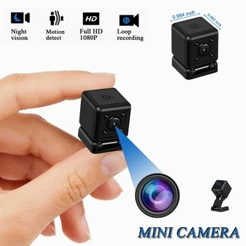 Mini Dash Kamera Taşınabilir Açık Spor Manyetik 1080p HD Mikro Kamera Kızılötesi Gece Görüş Hareket Algılama Video Kaydedici