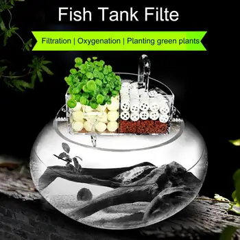 Güvenli akvaryum filtresi Harici Akvaryum Temizleyici Küçük Şelale Filtre Kirleri Balık Tankı Kutusu Filtre su arıtıcısı
