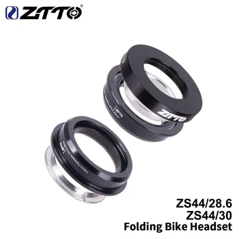 ZTTO Katlanır Bisiklet Kulaklık F4444S ZS44 Kulaklık 44mm Direksiyon 1-1 / 8 28.6 mm Düz Tüp Dağ Bisikleti Düşük Profilli Yarı entegre