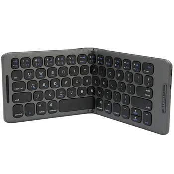 Katlanabilir Bluetooth Klavye Çoklu Cihaz Desteği 65 Tuşları Tip C Arayüzü Kablosuz Cep Bluetooth Klavye PC Tabletler için sıcak