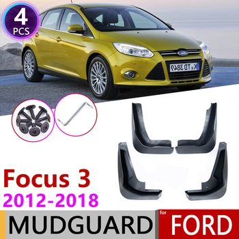 ford Focus 3 için MK3 2011~2018 Çamurluk Çamurluk Çamur Flaps Guard Sıçrama Flap Çamurluklar Aksesuarları 2012 2013 2014 2015 2016 2017
