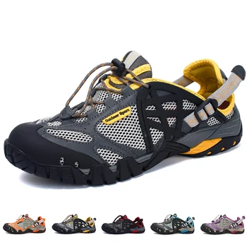 2023 Yaz Açık Ayakkabı Erkekler Su Geçirmez yürüyüş ayakkabıları Nefes Kaymaz Trekking Sneakers Yüksek Kalite Tırmanma Ayakkabıları Unisex