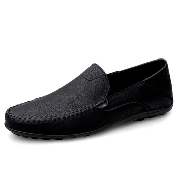 Kanvas ayakkabılar erkek Klasik Loafer'lar gündelik erkek ayakkabısı Nefes Yürüyüş Düz erkek ayakkabıları Sneakers Rahat Nefes
